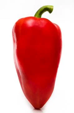 Red pepper isolated on a white background Stock Photos