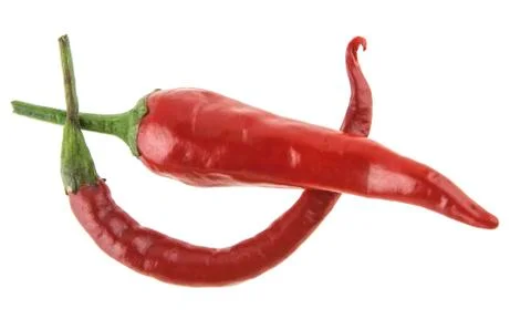 Red pepper isolated on white background Stock Photos