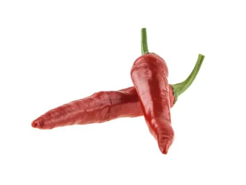 Red pepper isolated on white background Stock Photos