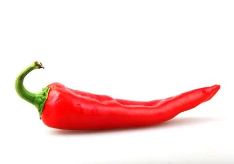 Red Pepper Isolated On White Background Stock Photos
