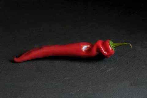Red pepper, isolated on a white background Stock Photos