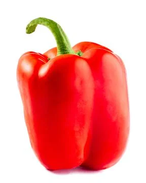 Red pepper isolated on white background. High quality photo. Stock Photos