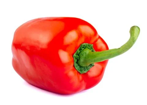 Red pepper isolated on white background. High quality photo. Stock Photos