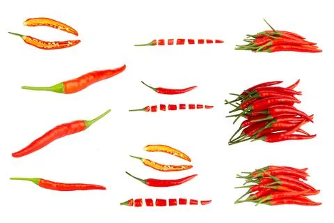 Red pepper isolated on white background Stock Photos
