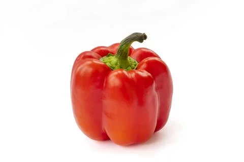 Red Pepper Isolated on a White Background Stock Photos