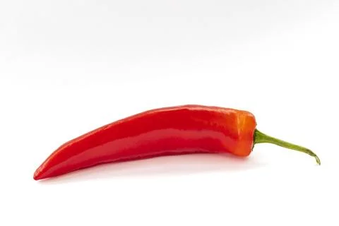 Red Pepper Isolated on a White Background Stock Photos