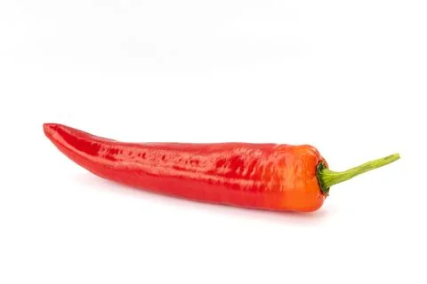 Red Pepper Isolated on a White Background Stock Photos