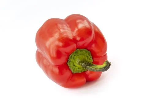 Red Pepper Isolated on a White Background Stock Photos
