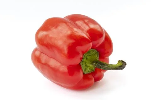 Red Pepper Isolated on a White Background Stock Photos