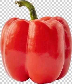Red Pepper Isolated on a White Background Stock Photos