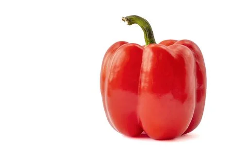 Red Pepper Isolated on a White Background Stock Photos