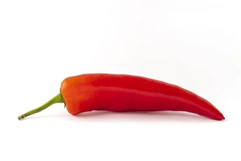 Red Pepper Isolated on a White Background Stock Photos