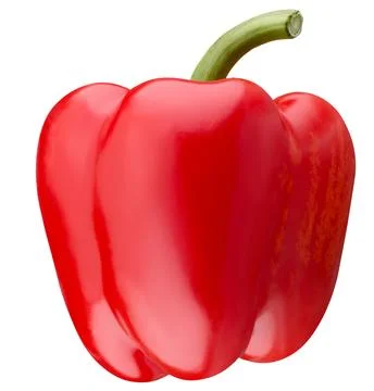 Red pepper isolated on a white background Foto stock