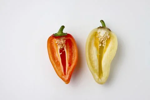 Red pepper isolated on white background Stock Photos