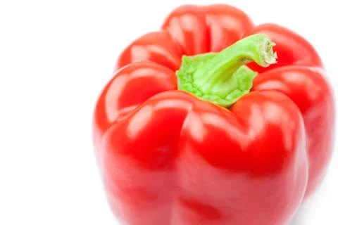 Red pepper isolated on white Foto stock