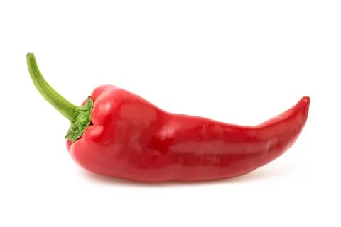Red pepper isolated on white Stock Photos