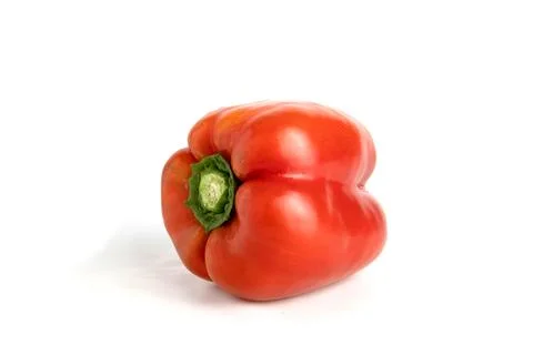 Red pepper isolated on white. Stock Photos