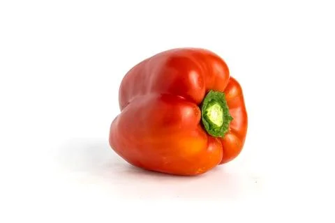 Red pepper isolated on white. Stock Photos