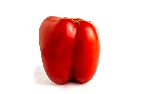 Red pepper isolated on white. Stock Photos