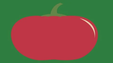 Red pepper on motion figure creative design style depth elements scene layers Stock Footage 335147491
