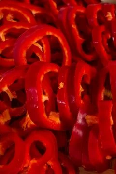 Red pepper vegetables isolated Foto stock