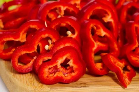 Red pepper vegetables isolated Foto stock
