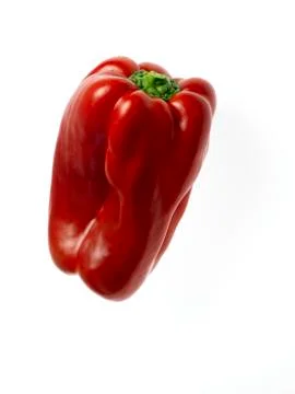 Red pepper on white background 02 Stock Photos