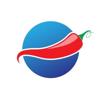 Red pepper on white background 스톡 일러스트