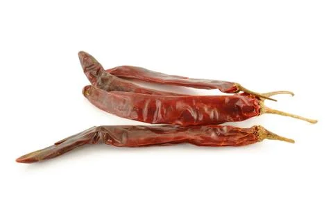 Red pepper on white background Stock Photos
