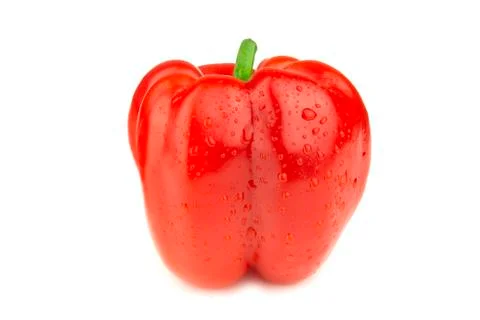 Red pepper on a white background Stock Photos