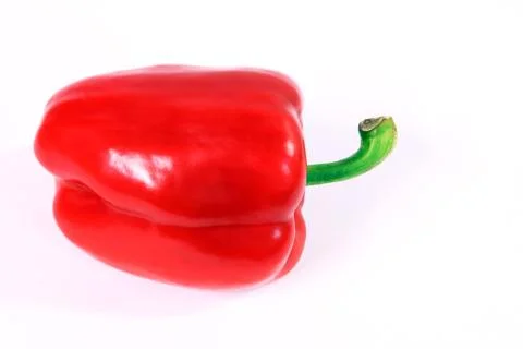 Red pepper with white background Stock Photos