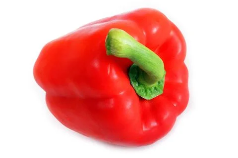 Red pepper on white background Stock Photos
