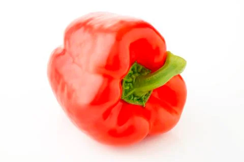 Red pepper on a white background Stock Photos