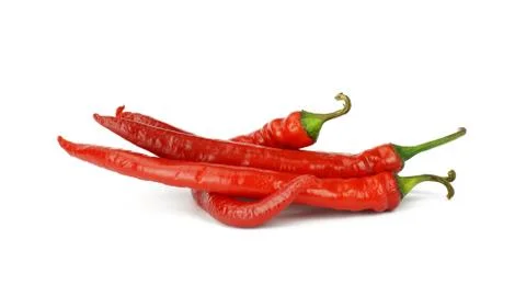 Red pepper on white background Stock-Fotos