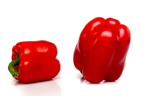 Red pepper on white background Stock Photos