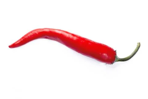 Red pepper on white background Stock Photos