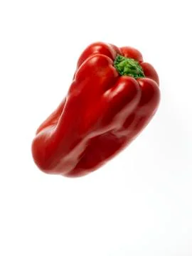 Red pepper on white background Stock Photos