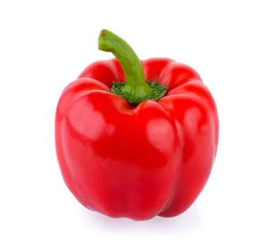 Red pepper on white background Stock Photos