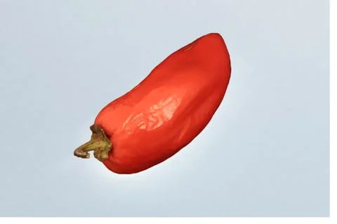 Red pepper on a white background Stockfoto's