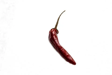 A red pepper, white background Stock Photos