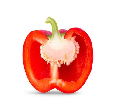 Red pepper on white background Stock Photos