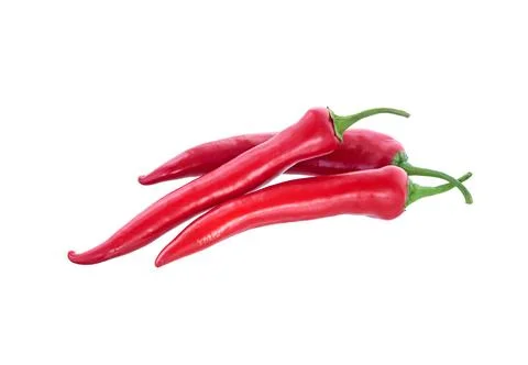 Red pepper  on a white Stock Photos