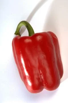 Red peppers on a gray background Foto stock