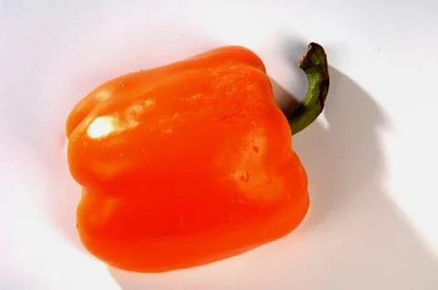 Red peppers on a gray background Stock Photos