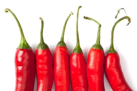 Red peppers Foto stock