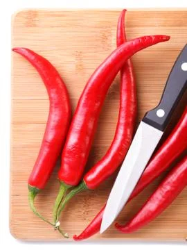 Red peppers Stock Photos