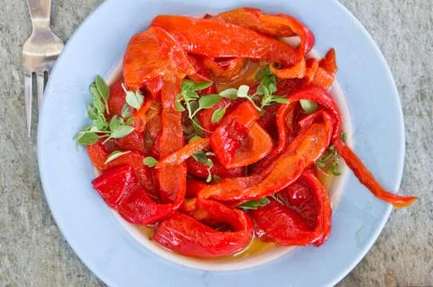Red peppers Stock Photos