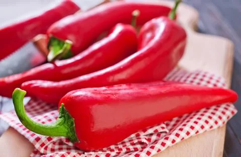 Red peppers Stock Photos