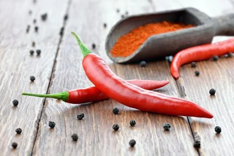 Red peppers Stock Photos