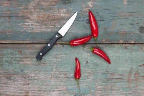 Red peppers Stock Photos